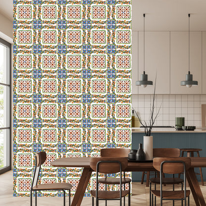 Wallpaper Colorful Mosaic Tiles For The Kitchen
