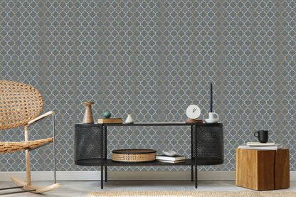 Wallpaper Mosaic Tiles Imitation For The Living Room