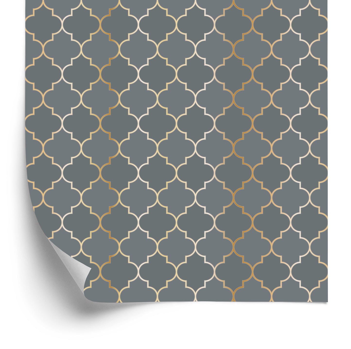 Wallpaper Mosaic Tiles Imitation For The Living Room