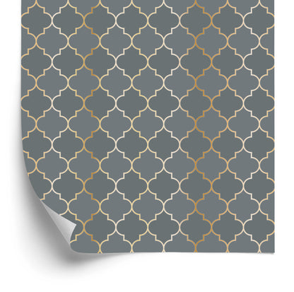 Wallpaper Mosaic Tiles Imitation For The Living Room