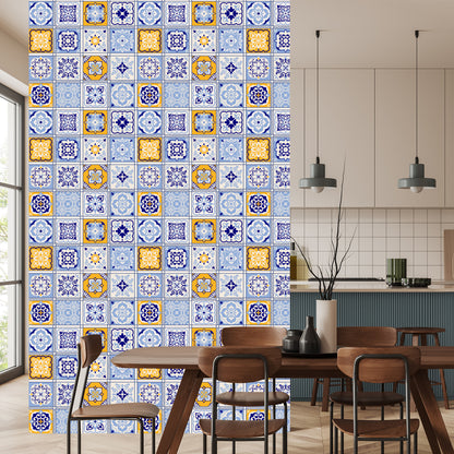 Wallpaper Colorful Oriental Mosaic Patterns