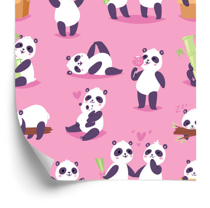 Wallpaper For Children - Happy Pandas