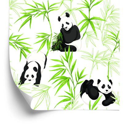 Wallpaper Pandas And Plants