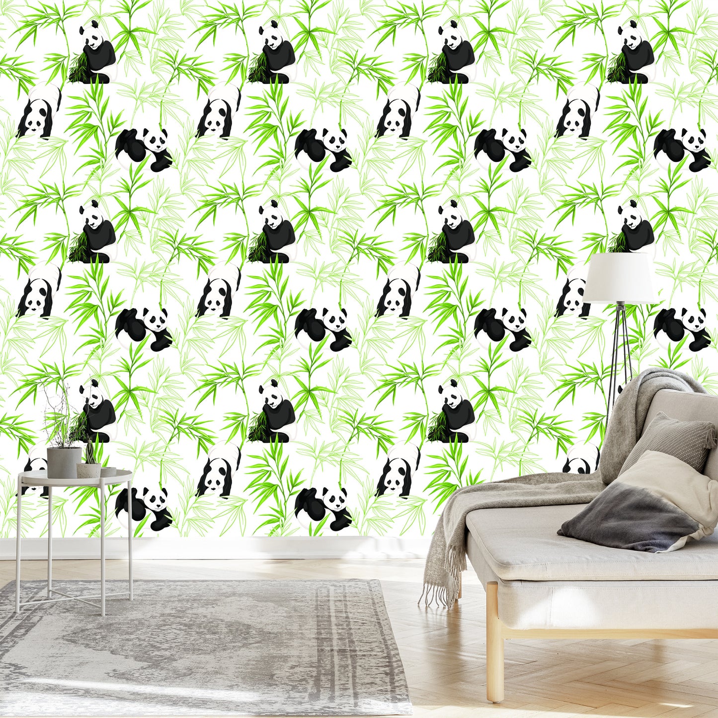 Wallpaper Pandas And Plants