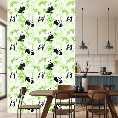 Wallpaper Pandas And Plants