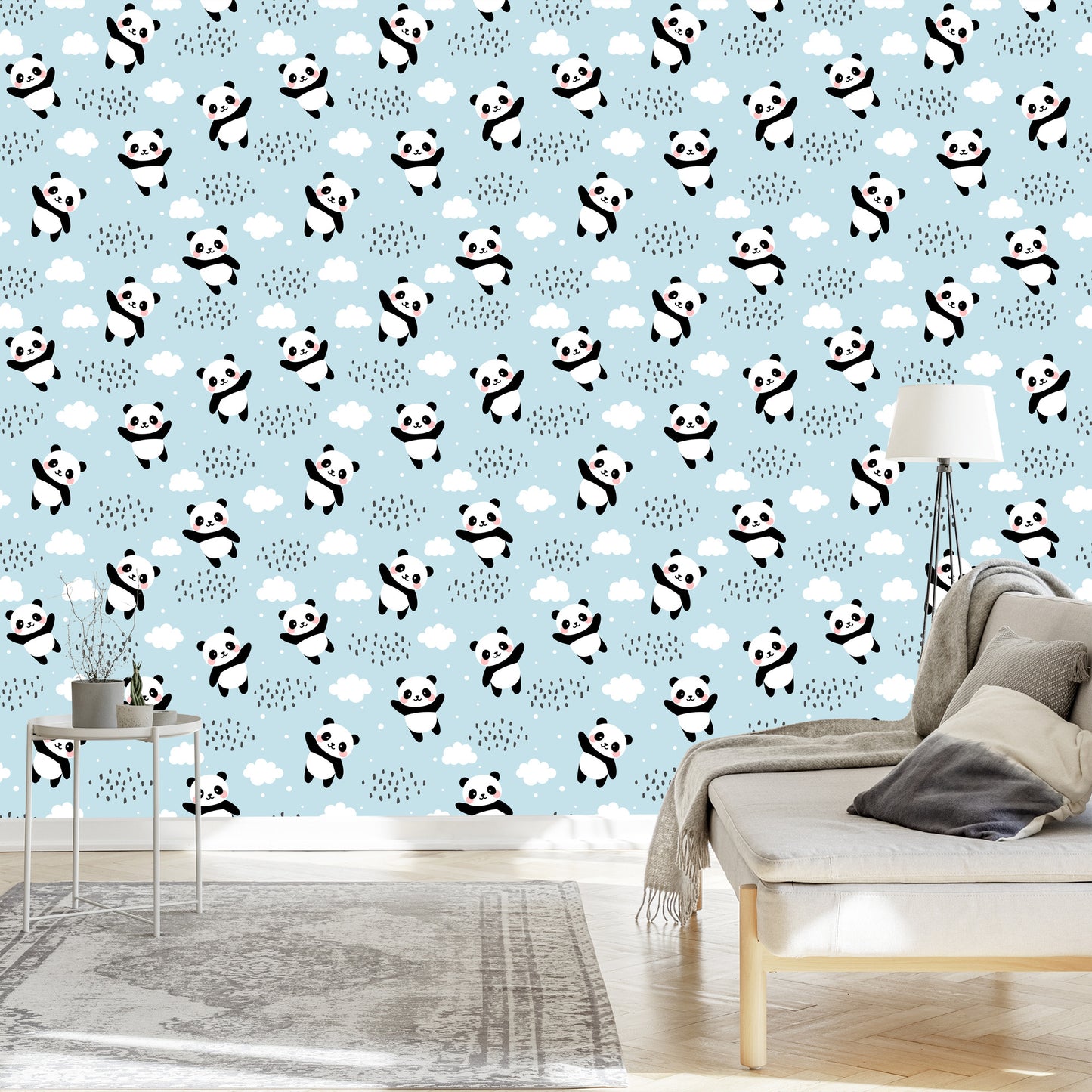 Wallpaper Pandas Against The Sky