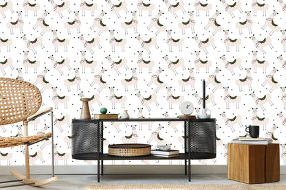 Wallpaper Nature Animals For A Llama's Baby Room