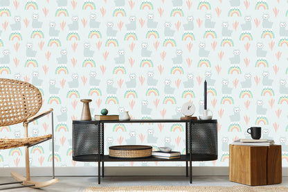 Wallpaper Nature Children's Room In Lama. Animals