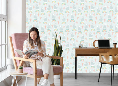Wallpaper Nature Children's Room In Lama. Animals