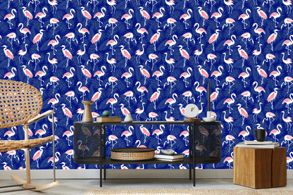Wallpaper Flamingos