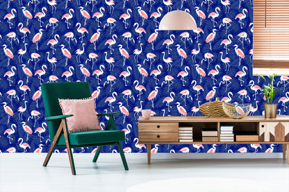 Wallpaper Flamingos