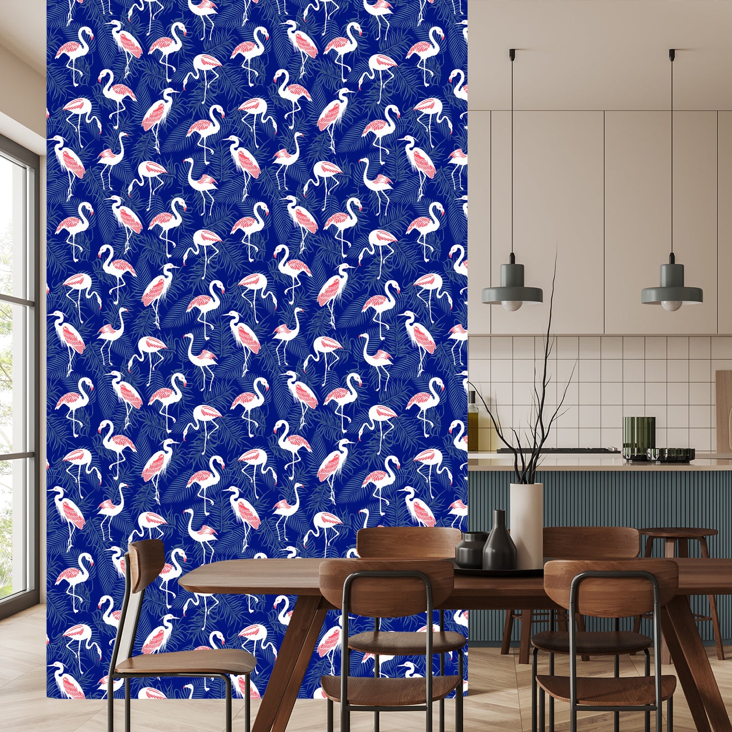 Wallpaper Flamingos