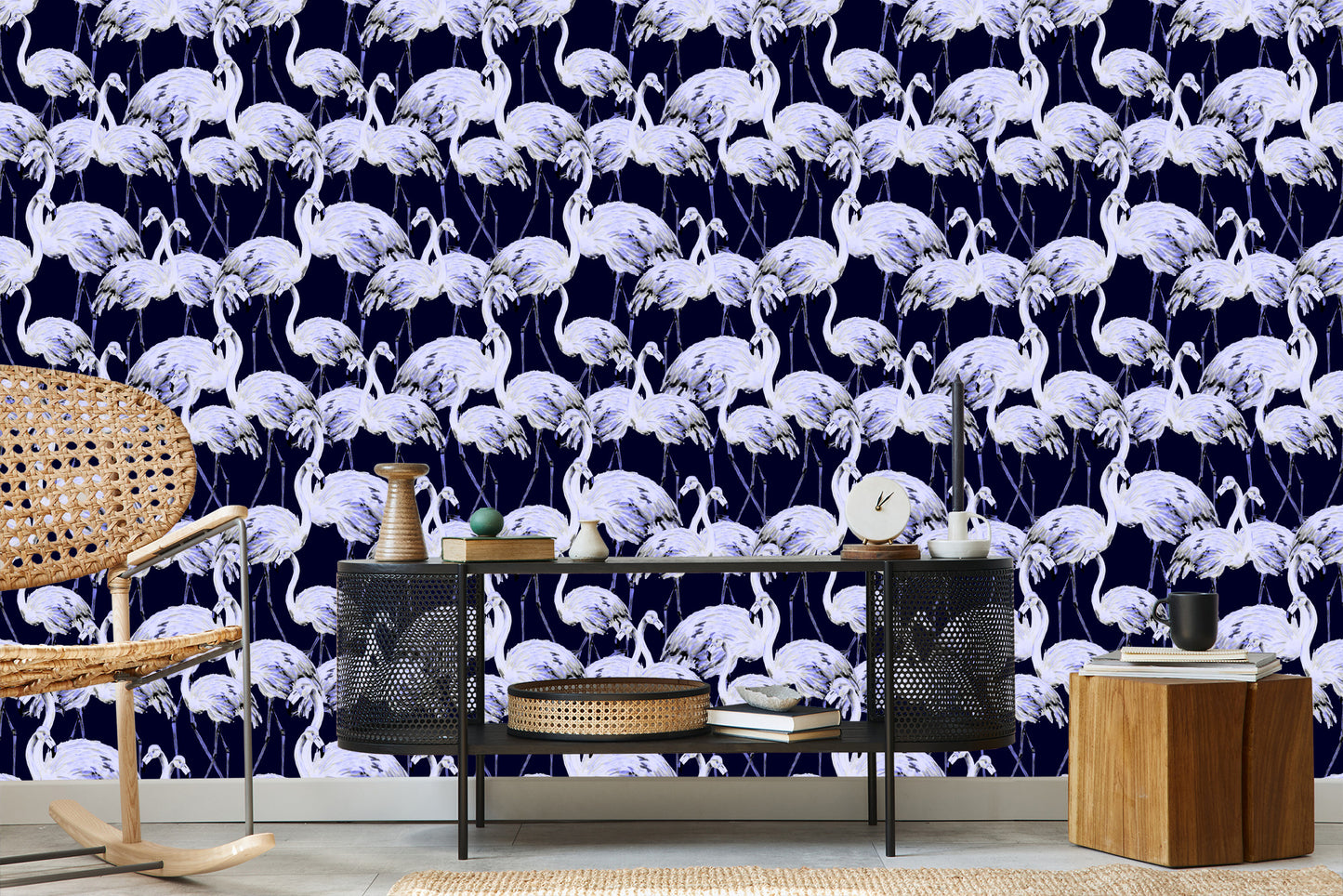 Wallpaper Flamingos