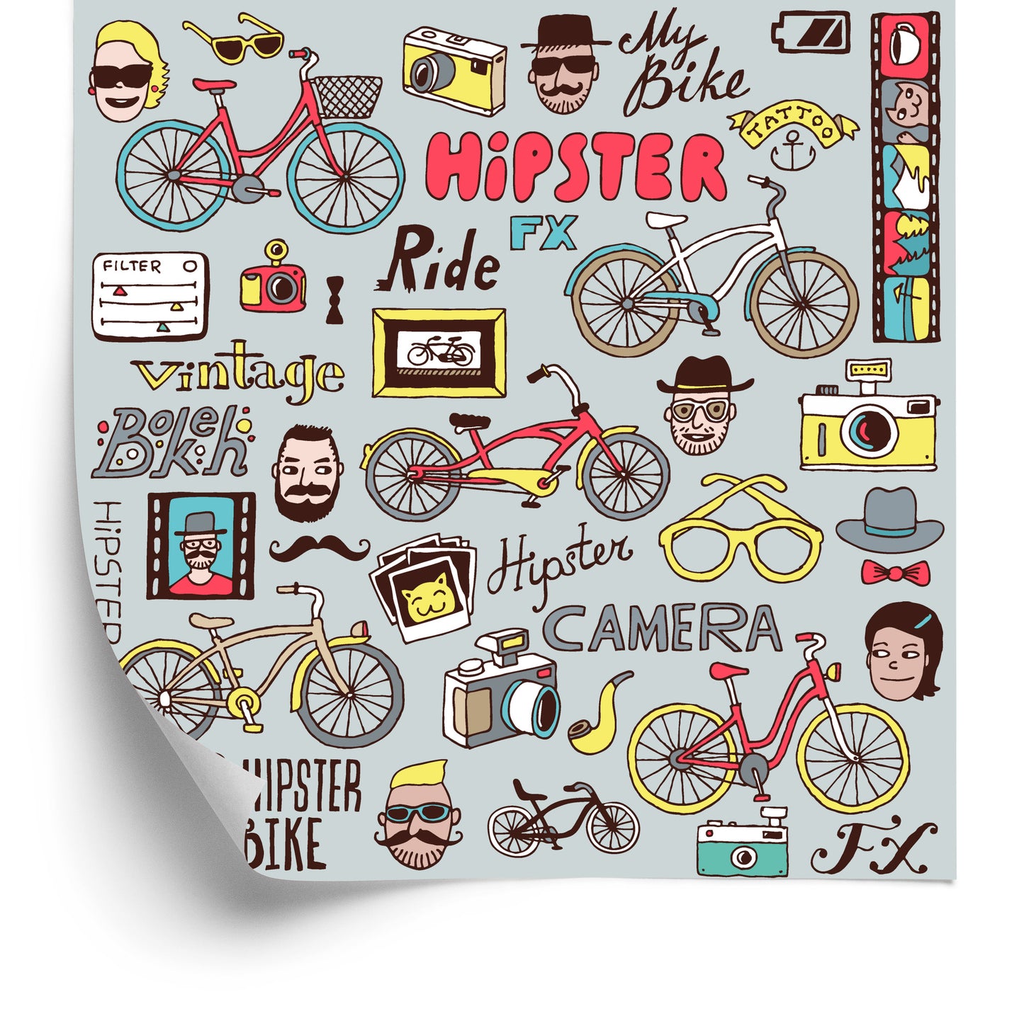 Wallpaper Hipster Collage