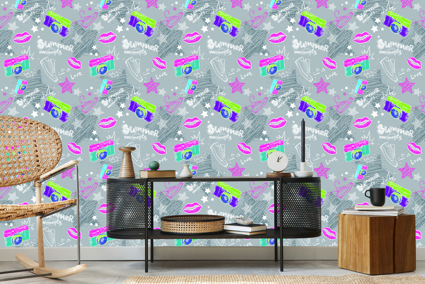Wallpaper Colorful Cameras