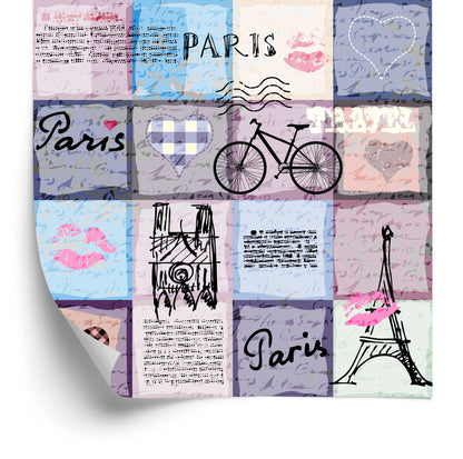 Wallpaper Parisian Patchwork