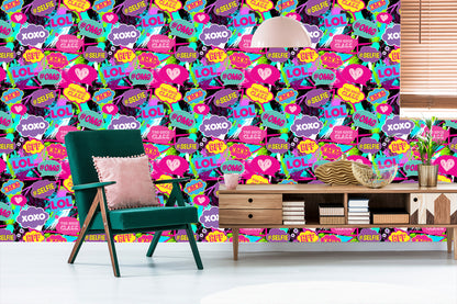 Wallpaper Pop-Art Chat
