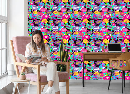 Wallpaper Pop-Art Chat