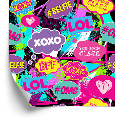 Wallpaper Pop-Art Chat