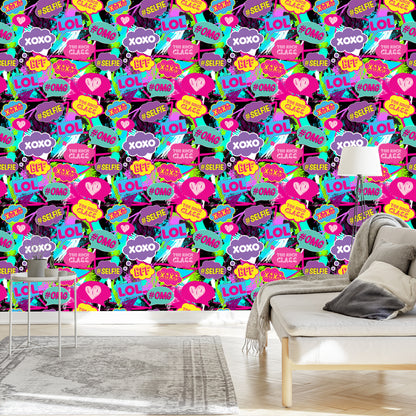 Wallpaper Pop-Art Chat