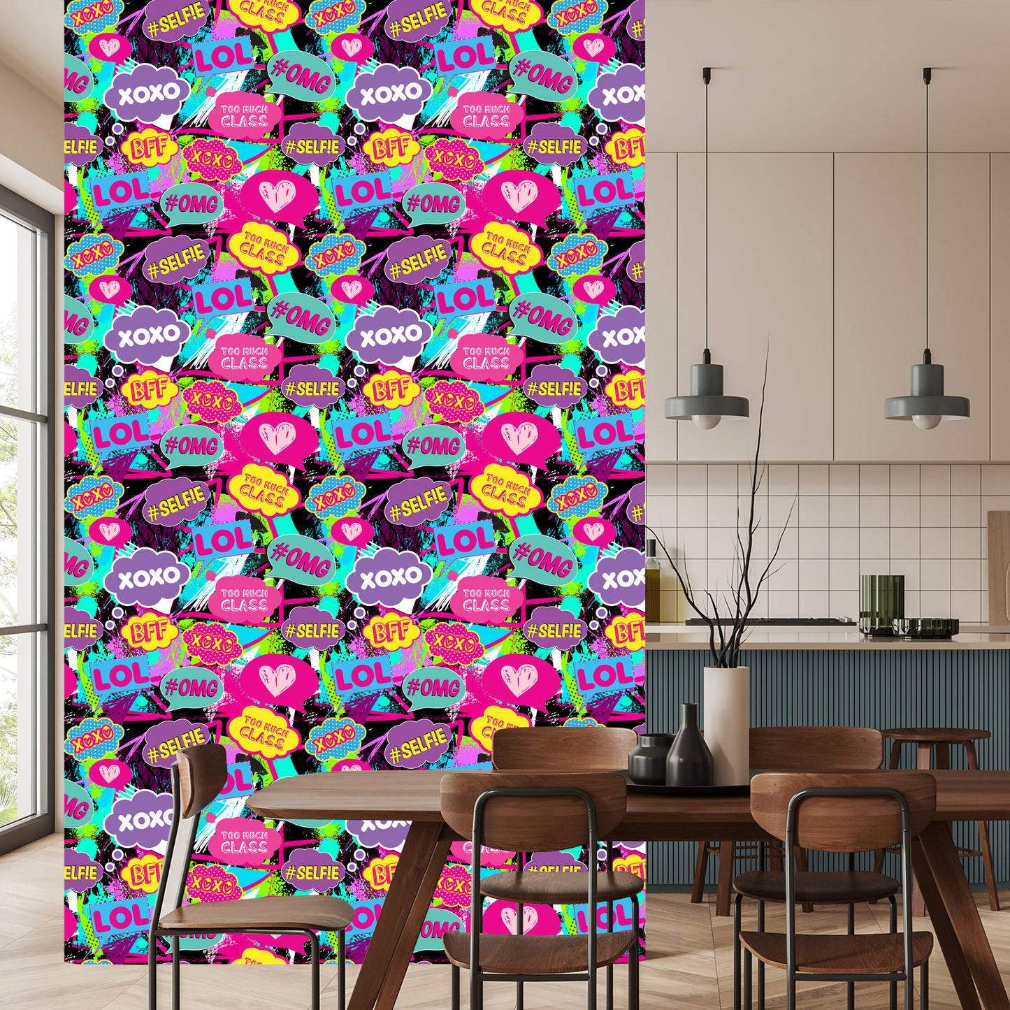 Wallpaper Pop-Art Chat