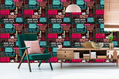Wallpaper Musical Typography