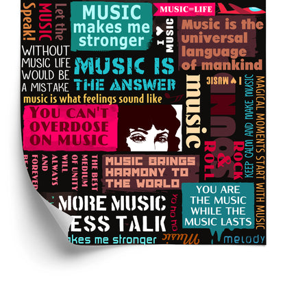 Wallpaper Musical Typography