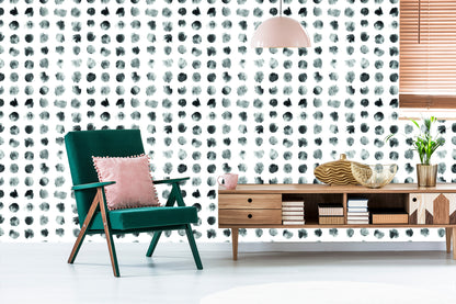 Wallpaper Gray Dots - Ink Spots