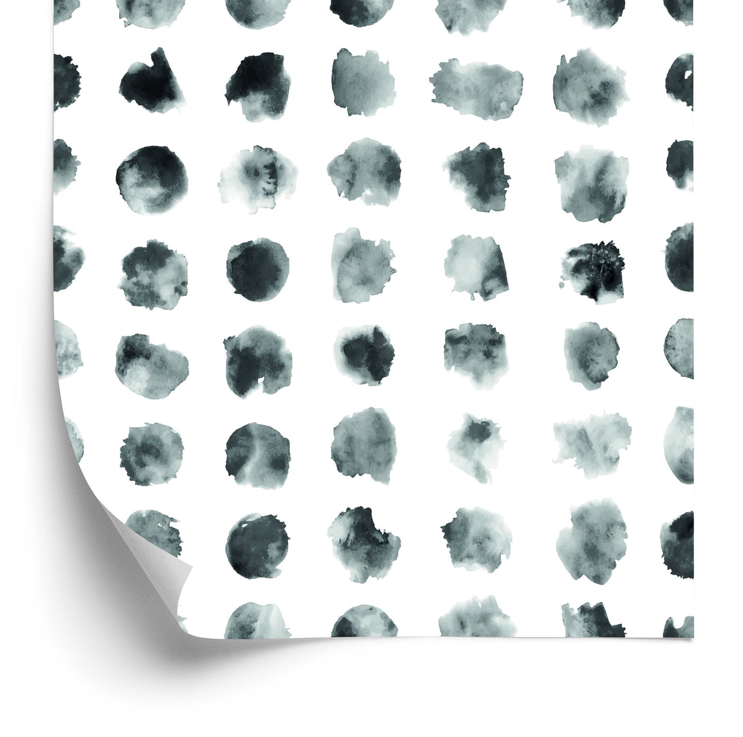 Wallpaper Gray Dots - Ink Spots
