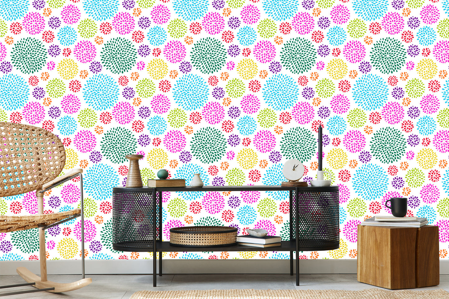 Wallpaper Geometric Pattern With Circles
