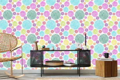 Wallpaper Geometric Pattern With Circles