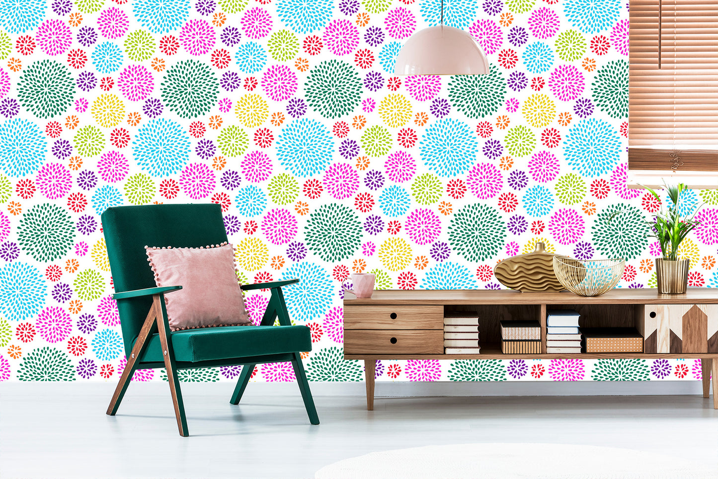 Wallpaper Geometric Pattern With Circles