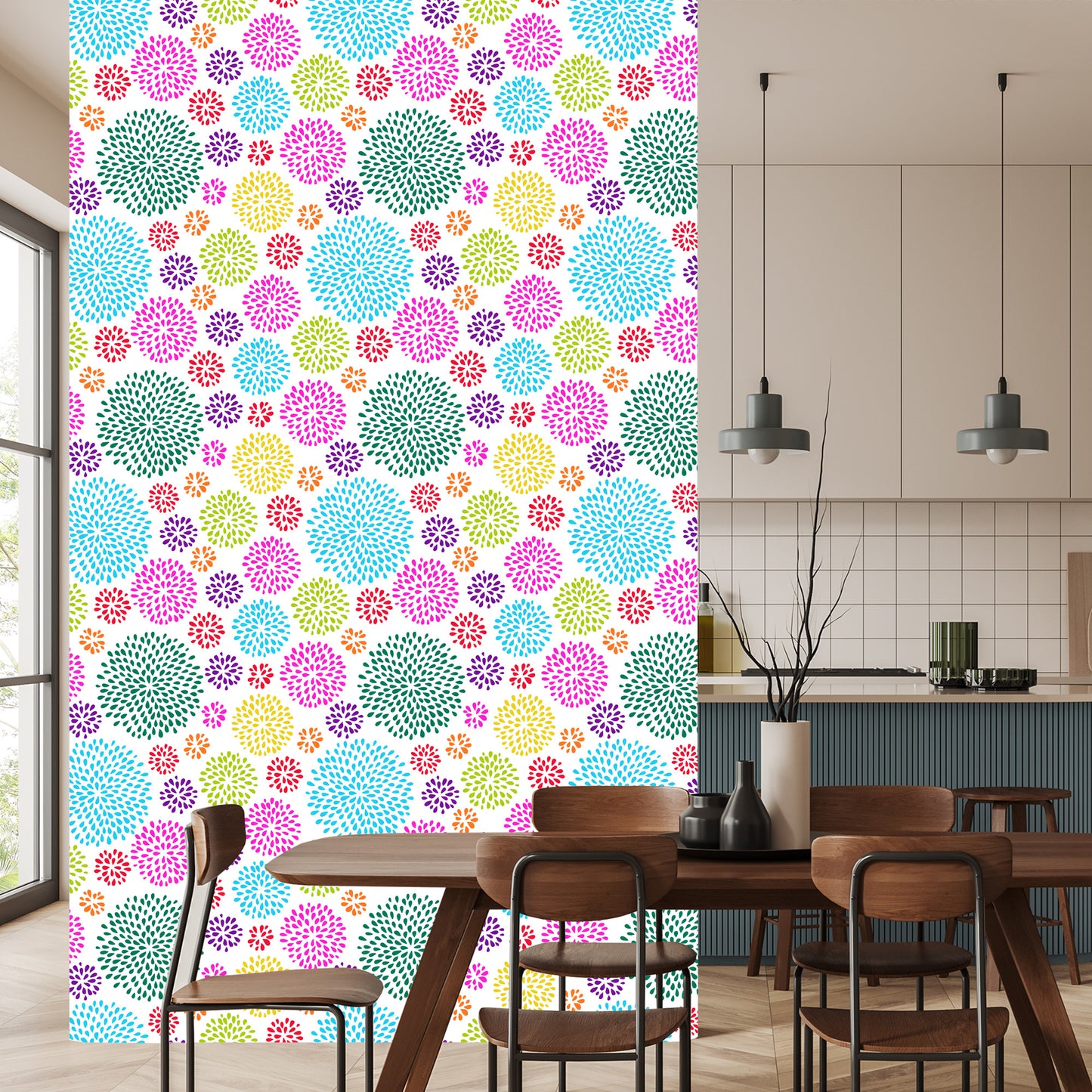 Wallpaper Geometric Pattern With Circles