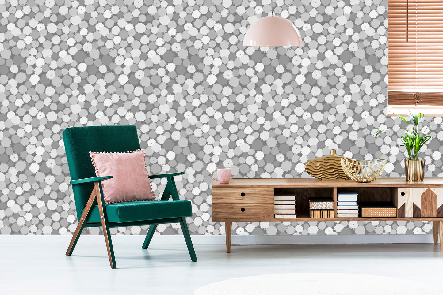 Wallpaper Gray Dots