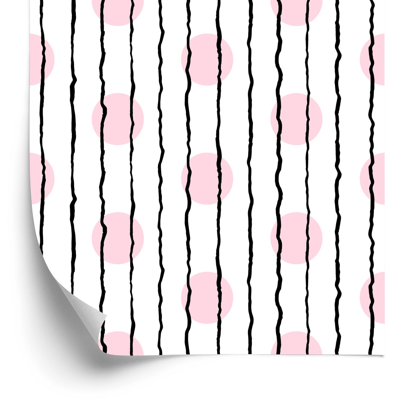 Wallpaper Vertical Stripes And Dots