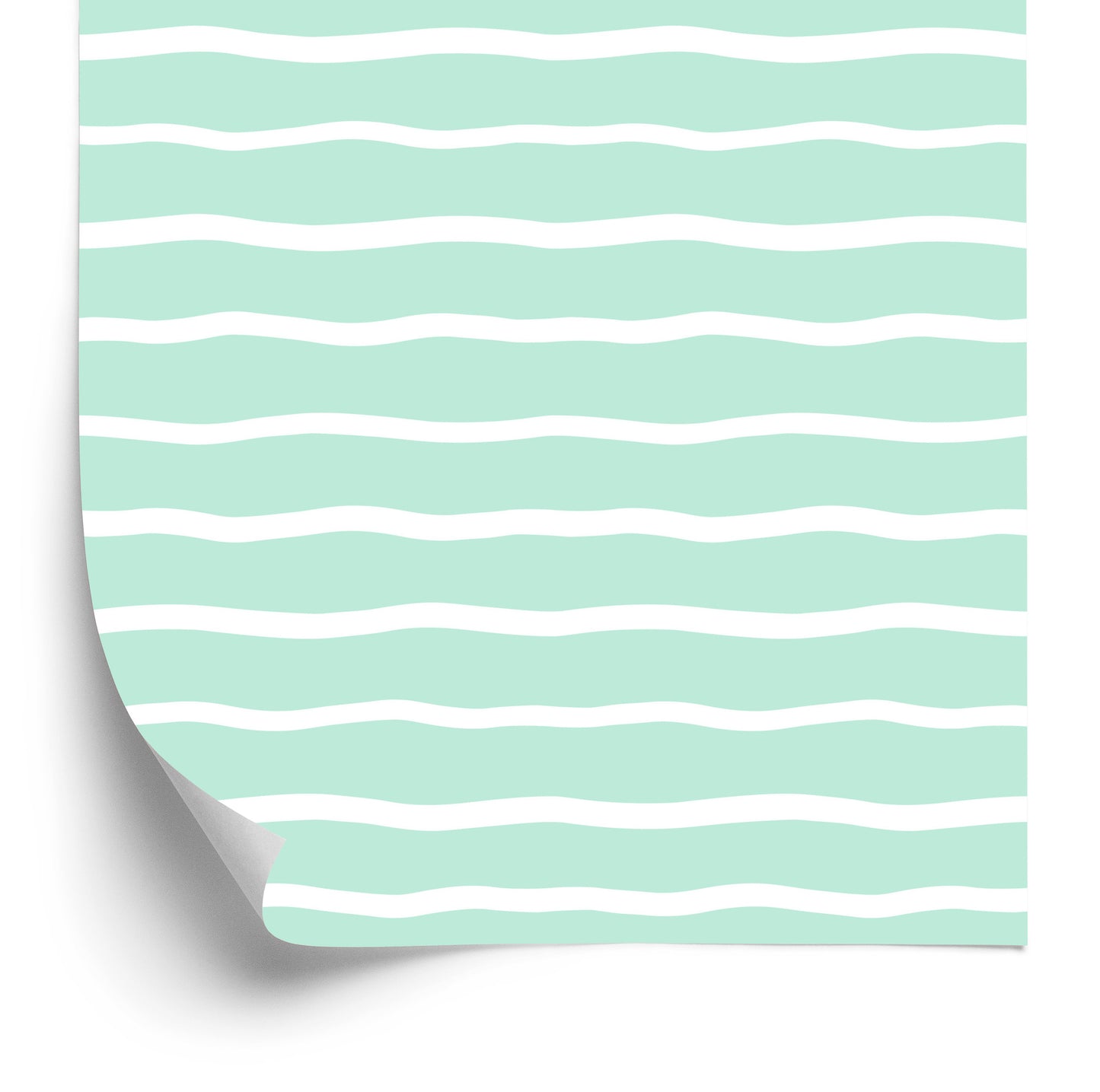 Wallpaper White Stripes On Mint Green Background