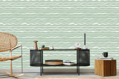 Wallpaper Stripes - Irregular Waves