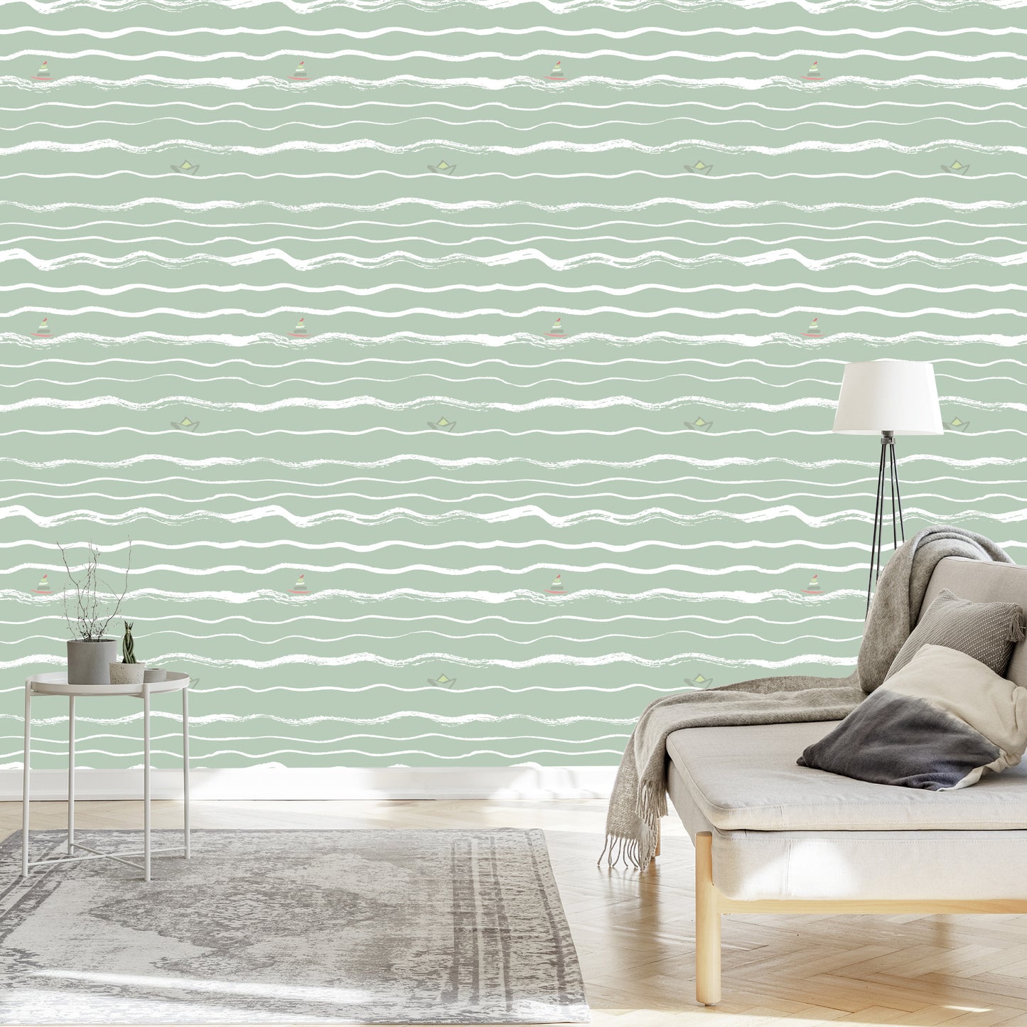 Wallpaper Stripes - Irregular Waves