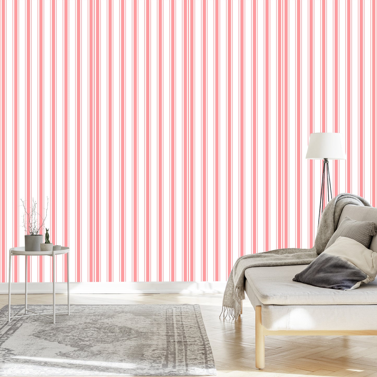 Wallpaper Vertical Retro Stripes