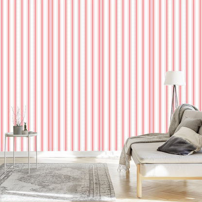 Wallpaper Vertical Retro Stripes