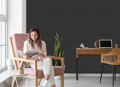 Wallpaper Classic Vertical Stripes For The Office Living Room