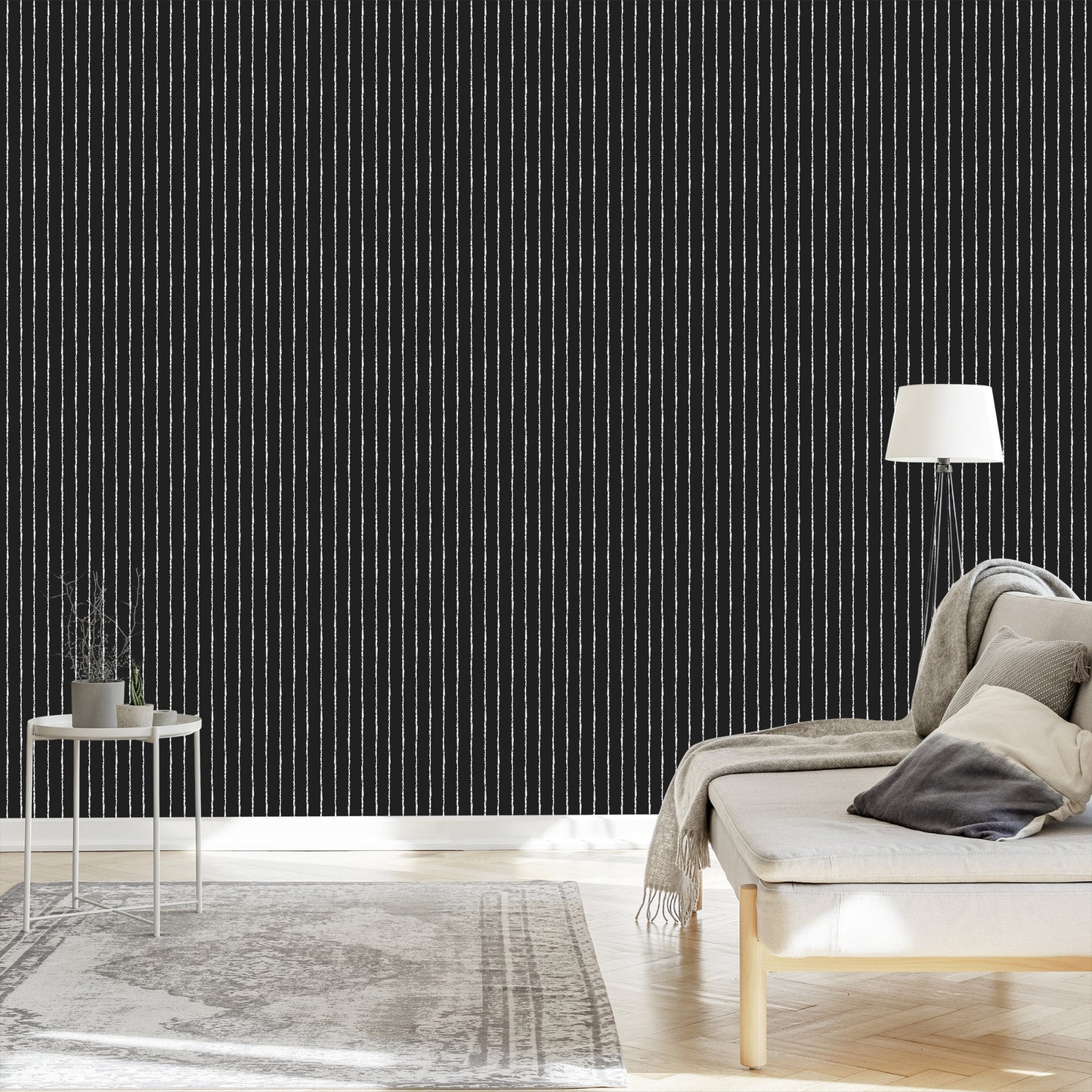 Wallpaper Classic Vertical Stripes For The Office Living Room