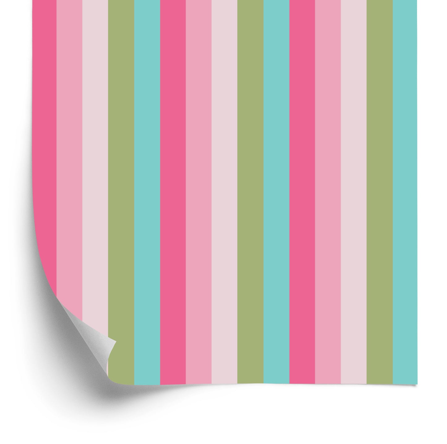 Wallpaper Classic Colored Vertical Stripes For The Living Room