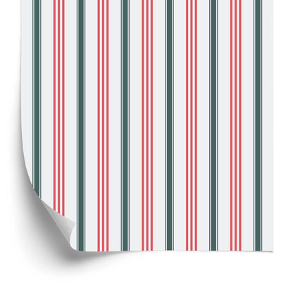 Wallpaper Modern In Colorful Vertical Striped Living Room