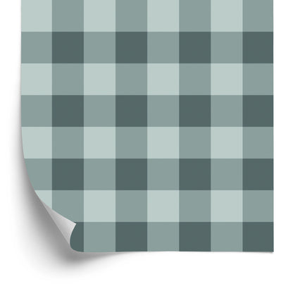 Wallpaper Fashionable Check In Shades Of Gray