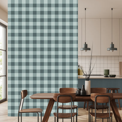 Wallpaper Fashionable Check In Shades Of Gray