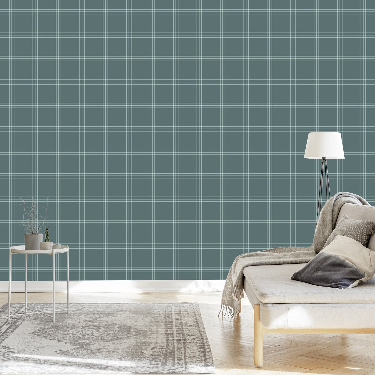 Wallpaper Scottish Plaid In Shades Of Gray