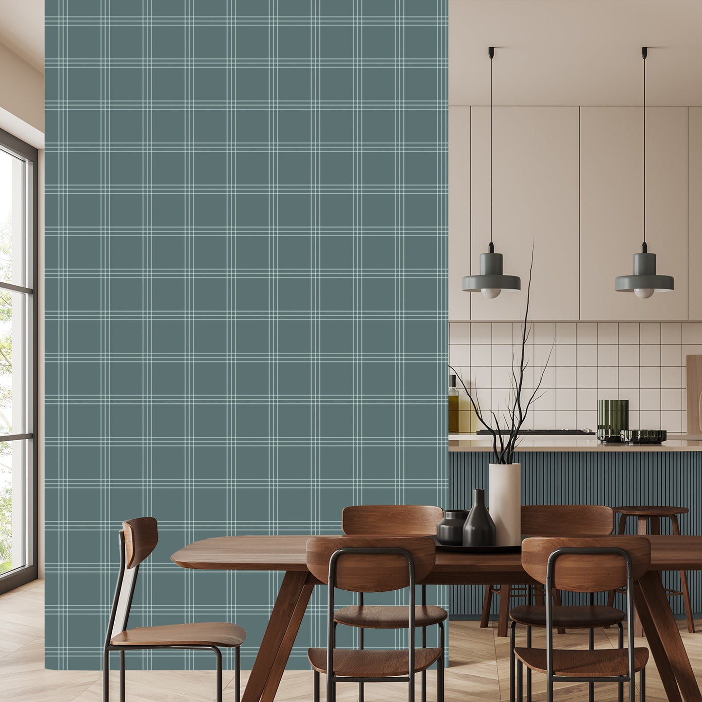 Wallpaper Scottish Plaid In Shades Of Gray