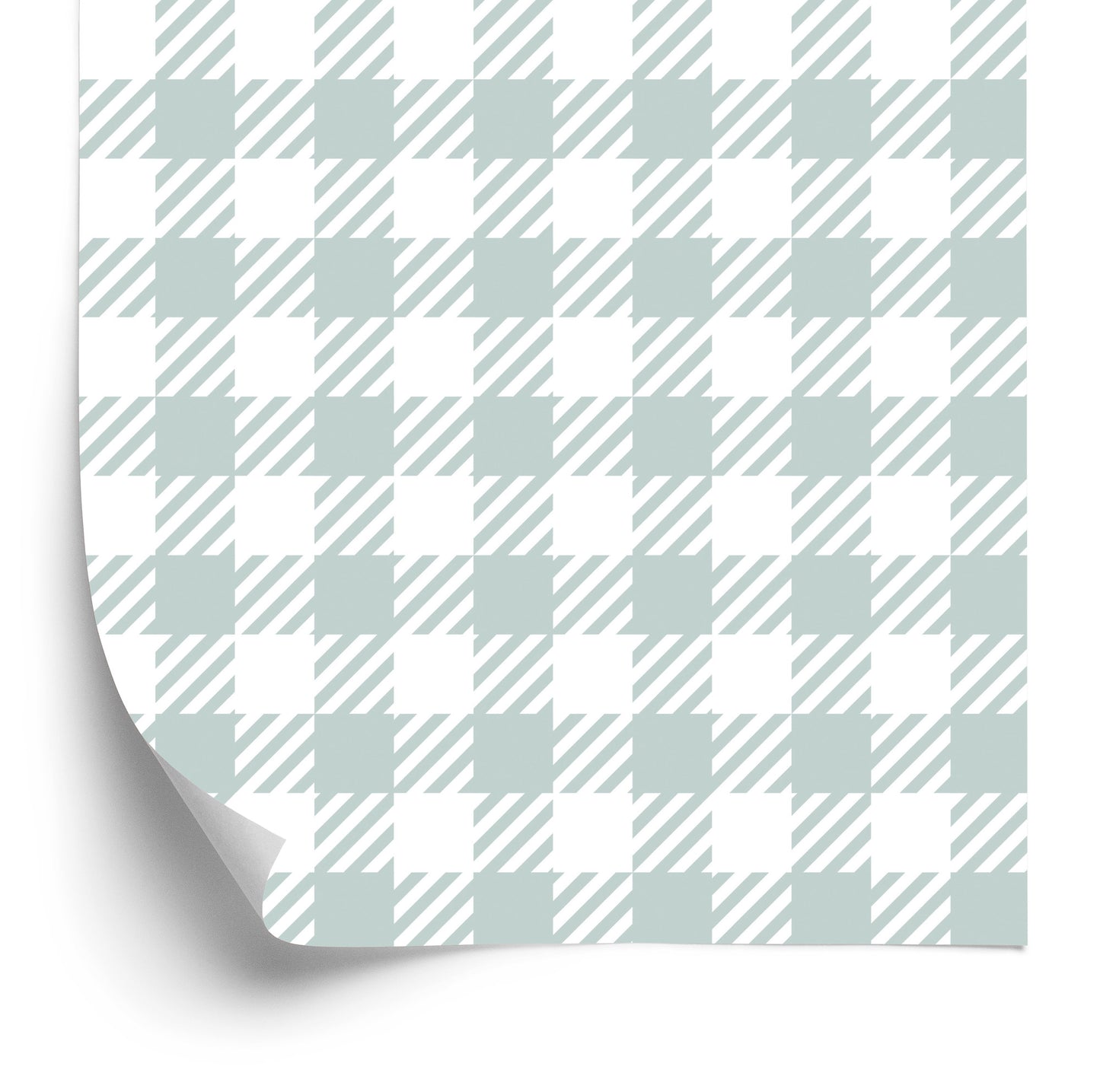 Wallpaper Modern Gray - White Check