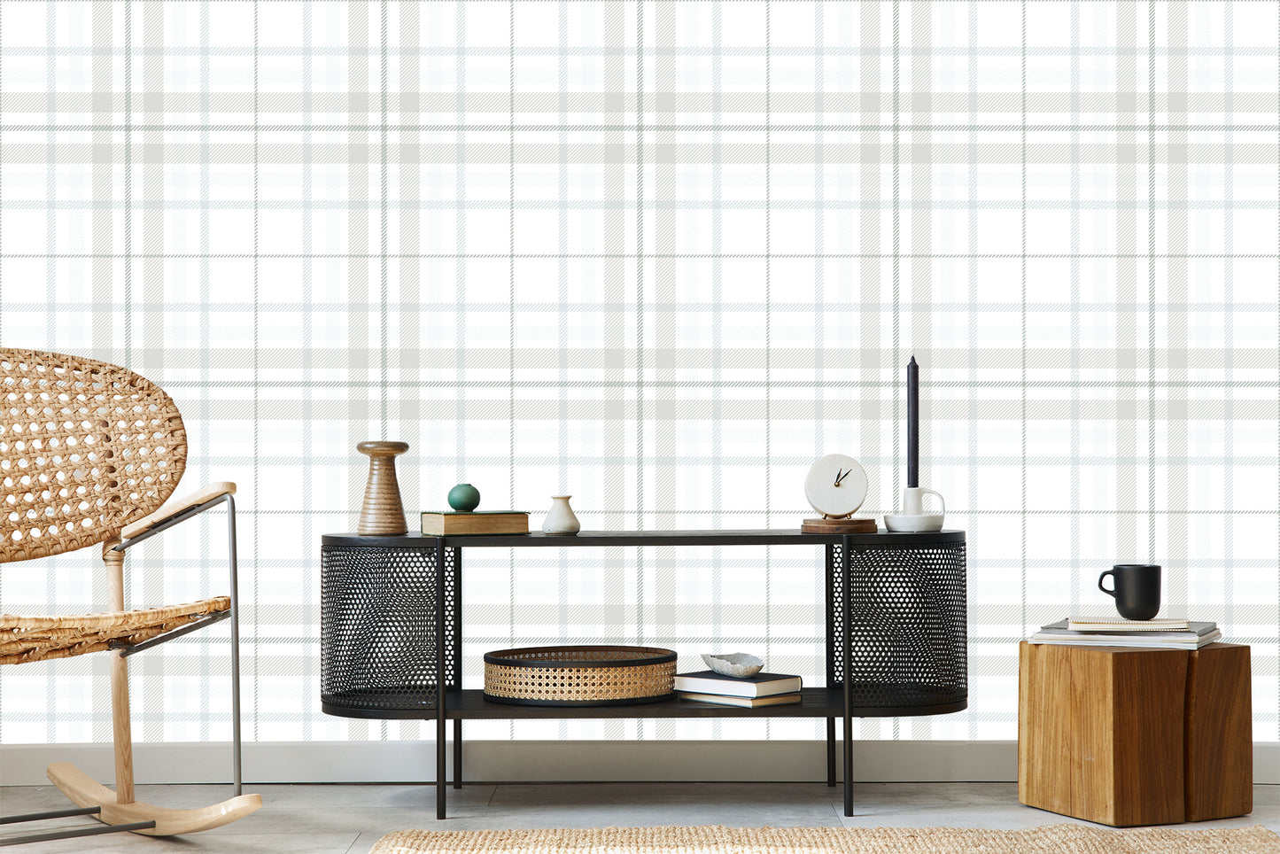 Wallpaper Optical Geometric Lattice For Living Room